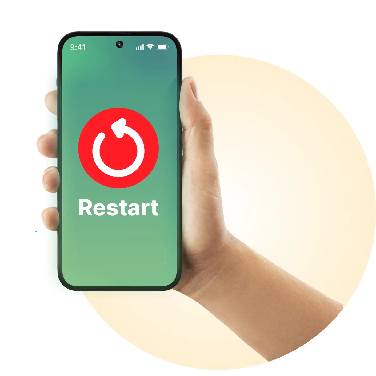 Restart your phone